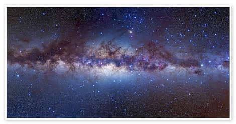 Alan Dyer Zentrum der Milchstraße Poster 180 x 90 cm | Astronomie Galaxis Galaxie Sternenhimmel Kohlensacknebel Carina Centaurus Nebel Cepheus Orion Perseus Canis Major