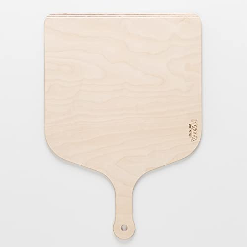 PIAZZA - Pala per Pizza in Legno di Betulla di Alta Qualità 30 x 42.5 cm, Pala da Cucina Rettangolare, da Forno, Tagliere Pane - Adatta a Tutti i Tipi di Forno - Made in Italy
