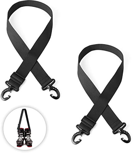 2 Pezzi Cinghia B0BLYX4NXVPorta Scarponi da Sci, Regolabile Cinghie Porta Sci Porta Sci da Spalla per il Trasporto di Accessori da Sci per Adulti Ragazzi Attività all'Aperto Invernali