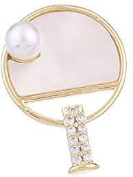 Brosche Sicherheitsnadel Brosche Brosche Abzeichen Brosche Anstecknadel Nische Kreatives Design Sinn for Tischtennisschläger Kleine Brosche Kragennadel V-Ausschnitt Anzugkragenschnalle Blendschutzschn