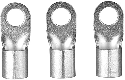 ERKO Ringkabelschuhe Set 10 Stück 10mm² M6 Professionalle kupfer, galvanisch verzinnt, nach DIN 46234, Ohne Isolierung für Mehraderkabel Cu, schützt elektrische Verbindungen