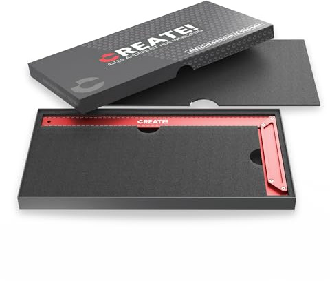 CREATE! Premium Anschlagwinkel 500mm | Zimmermannswinkel | Schreinerwinkel (500 mm)