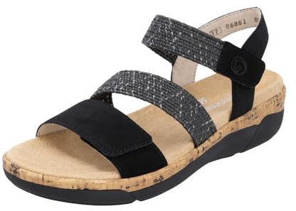Remonte R6861 remsandaler, svart, 38 EU, svart, 38 EU