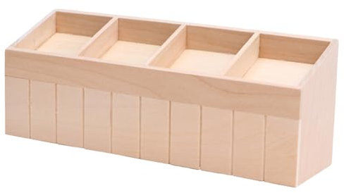 Abaodam Miniature Fruit Rack Wooden Vegetable Display Shelf Miniature House Decor for Boys and Girls