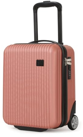 CabinFly Cruisair 40 x 30 x 20 cm Ryanair Handgepäck Wizzair Koffer Kabinentrolley Untersitz Transavia Vueling (Roségold, 40x30x20cm)