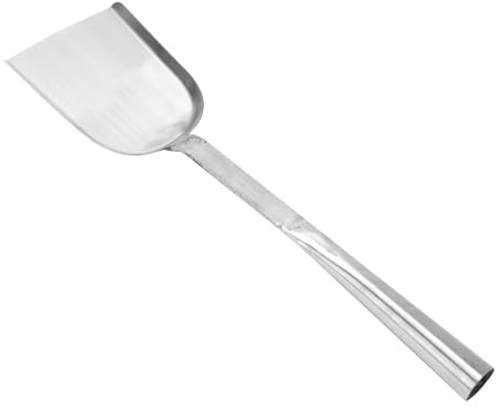 GLEAVI Pelle à Charbon Multifonction Acier Chromé Résistant Pelle à Cendres Lisse et Robuste pour Barbecue Poêle et Cheminée Usage Extérieur Compatible Manche