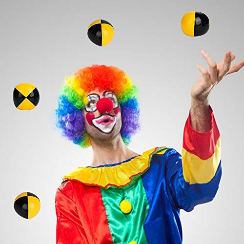 Cryfokt Set de Pelota Uggling, Bolas de Malabarismo, 3 Piezas Suaves y Suaves para los Principales Niños Que Hacen Malabarismos el Aprendizaje