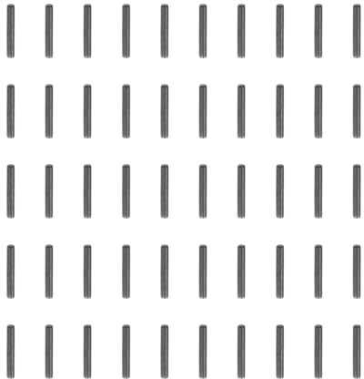 QUARKZMAN 50Pz Perni Cilindrici 1.5mm x 10mm, 304 Acciaio Inossidabile Supporti Mensola Cilindrici con Estremità Smussata Elementi di Fissaggio Supporti Mensola Metallici, Nero