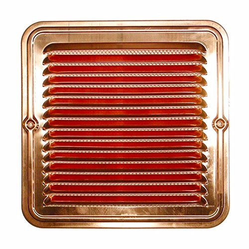 GRIGLIA DI AREAZIONE AEREAZIONE IN RAME 14x14 CON RETE METALLICA TASSELLI INCLUSI