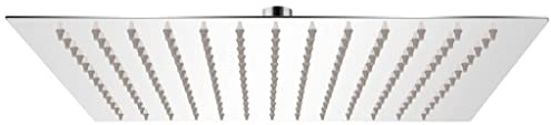 vidaXL Regenbrause Edelstahl 25x25 cm Quadratisch