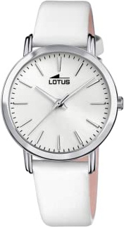 LOTUS Reloj Mujer Analógico de Cuero - Movimiento de Cuarzo - Cristal Mineral de Alta Resistencia - Resistente al Agua 5 ATM - Elegante, Clásico y Vintage 18738 - Minimalist for Her