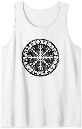 Aegishjalmur Helm of Awe viking Symbol Wikinger Rune Tank Top