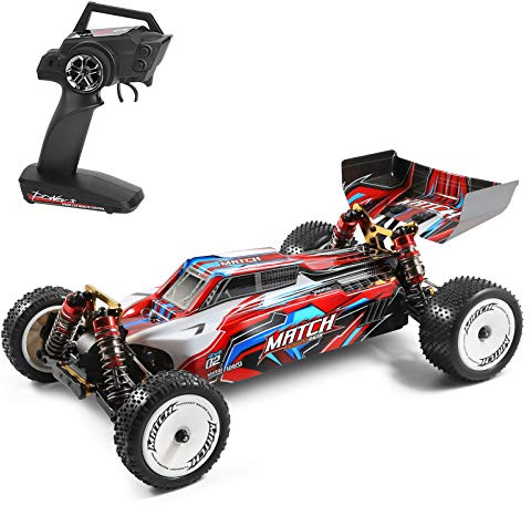 GoolRC WLtoys 104001 RC Car, 1:10 Scale 2.4GHz 4WD High Speed Racing Buggy, Aluminum Alloy Chassis, Zinc Alloy Gear, 1 Battery