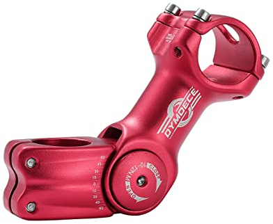 Dymoece Fahrrad Vorbau Riser Verstellbarer，Fahrradlenker Verlängerung 0~60 Grad Aluminiumlegierung für MTB Mountainbike Rennrad BMX 31,8mm/25,4mm