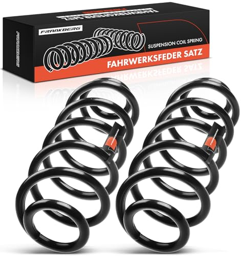 Frankberg 2x Federn Fahrwerksfeder Hinterachse Replace# 1K0511115DG | Kompatibel mit A3 Cabriolet 8P7 1.9L 2008-2009 P.a.s.s.a.t CC 357 1.8L 2.0L 2008-2012