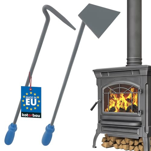 Kotarbau® - Set per caminetto, raschietto per stufa e caldaia forte e massiccio