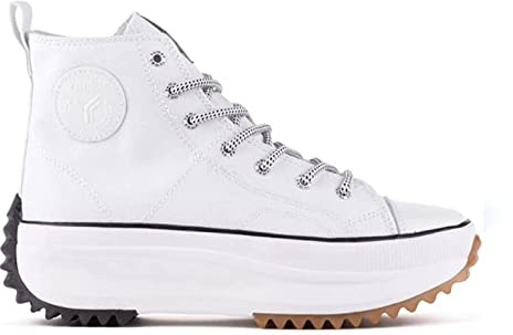 Yumas Zapatilla Sneaker MIA Blanco para Mujer con Cierre de Cordoneras. Talla 38