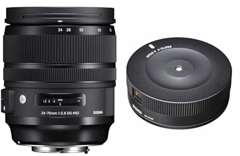 Sigma Objectif 24-70mm F2, 8 DG OS HSM Art - Monture Nikon & Support de Station d'accueil USB 878306 pour Objectif Nikon - Noir