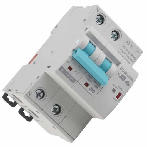 Disjoncteur WiFi Disjoncteur Intelligent 2P TéLéPhone APP TéLéCommande Moniteur en Temps Réel pour Usine Domestique TOWSM1‑100 40A