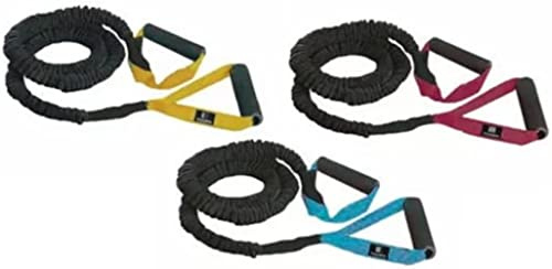 G5 HT SPORT Tubo Elastico con Guaina Maniglie in Gomma Light/Medium/Strong (Light (Giallo))