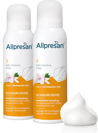 Allpresan Fuß spezial Nr. 3 Schaum-Creme mit beruhigendem Duft - Fußcreme für sehr trockene Haut - Zur täglichen Fußpflege sehr trockener Füße 125 ml (2)