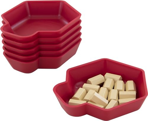 Feldherr Shell Expansion Pack - 6 farbige Schälchen für den Brettspiel-Tisch zum Sortieren für Token, Markern, Meeples, Spielzubehör und Kleinteilen