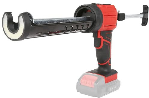 Akku Kartuschenpresse Kompatibel für 18V Akku, Elektrische Kartuschenpistole mit 4 Geschwindigkeiten und LED-Licht, Einstellbare Drehzahl,silikonspritze für Abdichten, Spachteln, Abdichten