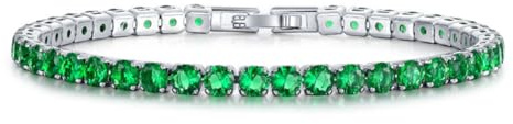 CCAIPU Bracelet Femme 18k Plaqué Or Zircone Strass Bracelet Classique Tennis Bracelet pour Femmes Filles Cadeaux