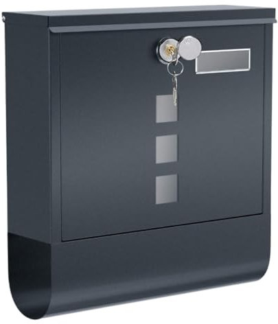 HYKJCSS Postkasten Briefkasten Wandbriefkasten Mit Zeitungsfach Briefkästen Briefkasten Für Den Außenbereich Brifkasten Briefkästen