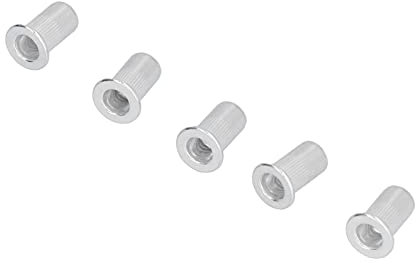 100 Stück Flansch-Nietmuttern, Gewindeeinsätze, Aluminium-Hardware-Zubehör für Verschiedene Branchen mit Aluminiumlegierungsmaterial
