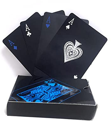 COSMEVIVI wasserdichte PVC-Spielkarten Für Poker Kreatives Spielkarten-Set Mit Wiederverwendbarer Kartonbox Robuste Pokerspielkarten Für Unterhaltung