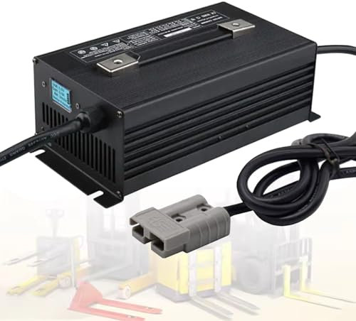 HYDTGZ 36 Volt 30 Ampere Gabelstapler Batterieladegeräte mit 50A/120A/175A/350A Anderson Stecker Golfwagen Ladegerät, Geeignet Zum Laden von Blei Säure Batterien,B,175A