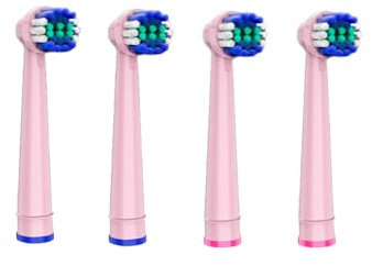 YTEATH PRO Brossettes pour Brosse À Dent Électrique pour Y06W, Pack de 4 Unités, Têtes de Brosse À Dent Électrique, Rose