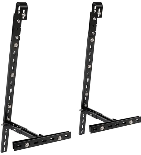 WATTSTUNDE BKW-HS Balkon-Halterung schwarz, Solarmodul-Befestigung für Balkonkraftwerk, verstellbar 18-30 Grad, Aluminium für Balkon und Terrasse