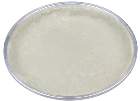 TOYANDONA Beige Trommelfell aus Leder Selbststimmend Langlebig für Afrikanische Trommeln und Trommeln Ersatz Trommelhaut Robust und Einfach zu Montieren