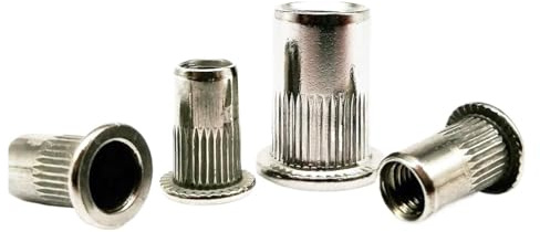 Edelstahl-Flachkopf-Blindnietmuttern, Flachkopf-Nietmutter aus Edelstahl 304 M3-M12(20pcs M3)