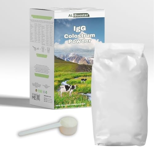 ALIBOOSTER - Poudre Laitière Premium au Colostrum - 300g -Mélange Naturel avec Lait en Poudre - Boisson Nutritive Sans Additifs - Origine Nouvelle-Zélande