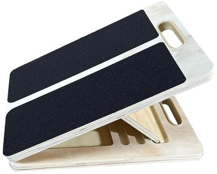 Perfeclan Étireur de Mollets, cale de Squat Pliable, Surface antidérapante, Planche d'extension de Mollets compacte et réglable pour Le gainage Sportif