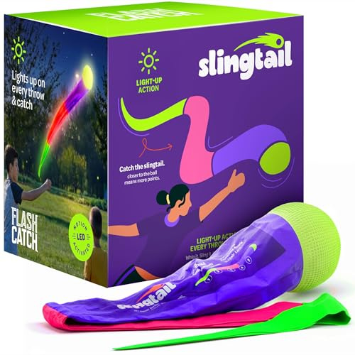Light-up Slingtail Ball Toy - Baseball Tail Toys for Boys Ages 8 9 10 11 12 13 - Birthday Gifts for Teens - Teen Boys Gift Ideas - 12 Year Old Boy Gifts - Summer Beach Outdoor Games for Kids, Teenage