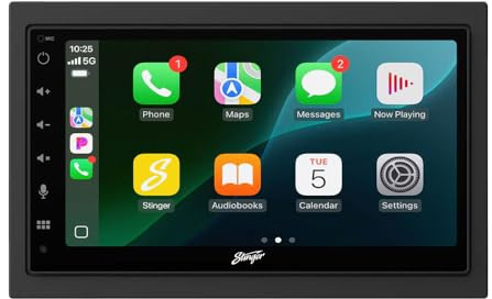 Stinger IE268E 6.8 HD Touchscreen Car Stereo – Wireless Apple CarPlay & Android Auto, Bluetooth, DAB+ Digital Radio, Multi-Camera Support, Premium in-Car Infotainment Receiver