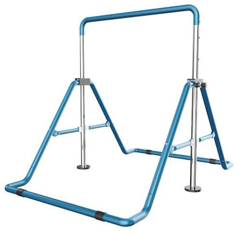 Gymnastikstange Turnreck Gymnastik Reck Stufenbarren Klimmzugstange Kinder Turnen Sport Stable Stange 129cm - Blau