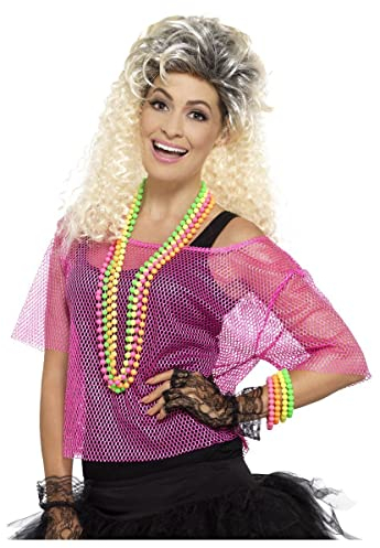 Smiffys Netzoberteil, Neonpink Halloween