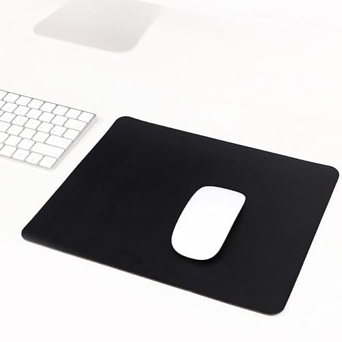 Retoo Mauspad Klein 240x200 mm, Mousepad Schwarz rutschfest, Mini Maus Unterlage Für PC Laptop Schreibtisch Büro Homeoffice, Glatte Oberfläche Für Gaming Präzision, Stoff Mausmatte
