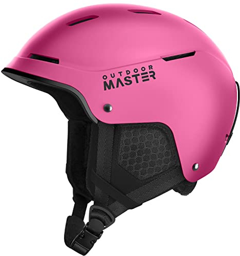 OutdoorMaster Emerald Ski Helmet - Snowboard Helmet Adjustable with 13 Vents - Snow Helmet for Kids, Youth, Men, Women - Purple,L