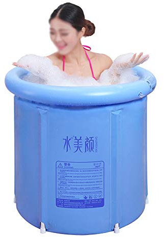 KLZUOPT Tragbare Badewanne für Erwachsene, Moderne Faltwanne, Dicke tragbare Badewanne für den Haushalt, umweltfreundlich, aufblasbare Badewanne mit doppeltem Abfluss für Erwachsene, Ganzkörper
