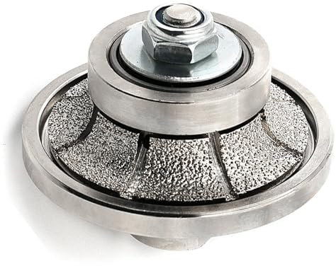 B10 10mm Type Demi-bullnose/Roundover Diamond Hand Profiler à main Fraise Carrelage pour granit, béton, marbre, pierre, filetage M14