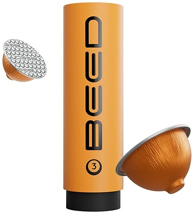 BEED Single-Use DIY Capsules for BEED Machine, 75 Count, Aluminum (Orange)