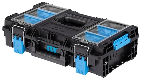 OX Tools TOOLTREK Pro Toolband Organiser for Tools and Small Parts, IP66 Waterproof & Dustproof, Heavy Duty Portable Storage with Carry Handle