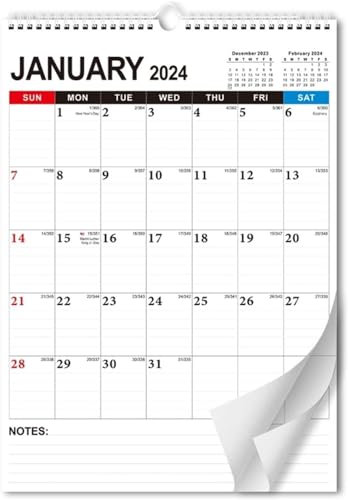 Kalender, Wandkalender, 2024-Kalender, Wandkalender, 18 Monate, Kalender 2024-2025, von Januar 2024 bis Jun. 2025 Bürokalender (Farbe: 3 Stück)