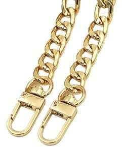 CaFfen Taschenkette Taschenkette aus Stahl – 9 mm Metall, Abnehmbarer Ersatz-Schultergurt for Crossbody-Taschen, for Handtaschen, Gürtelgriff, schwer, stark Kette FüR Tasche(Gold,160cm)